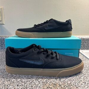 Nike SB Charge Canvas Men's Skateboard Shoes Black US Solarsoft CD6279-004